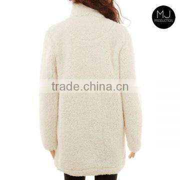 FACTORY Wholesale Plaid Patch Fleece Sweatshirt photo-6