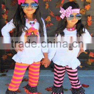 wholesale hot sale stripe Thanksgiving child wearing