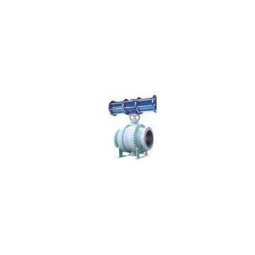 Pneumatic fixed ball valve
