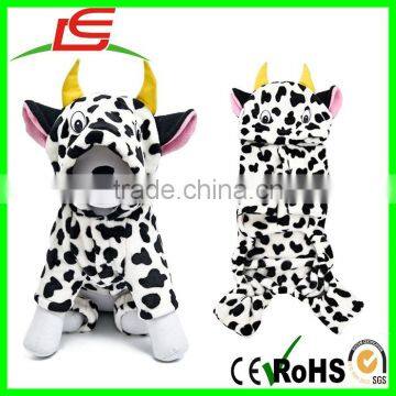 Dairy Cow Clothes Costume Milk Cow Coat Pet Dog Winter Warm Clothes