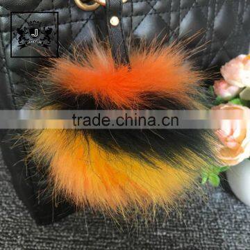 2017 Bag Decoration Accessories Fur Pom Keychain Manufacturers Faux Fox Fur Ball