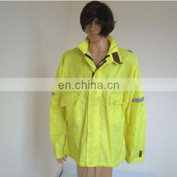 HiVisible Safety Jacket 100 Polyester Waterproof Raincoat