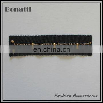 Beautiful chain trims with bead for dress