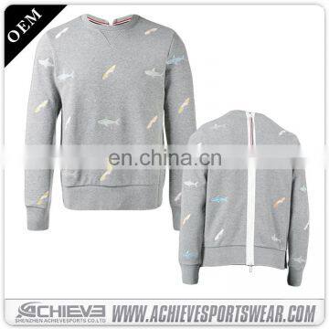 Mens Latest Design Custom Made Sublimation Sweaters With Flower photo-3