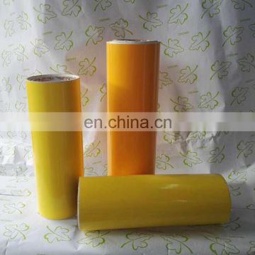 Processing customized multi specifications yellow PVC roll self-adhesive sticker