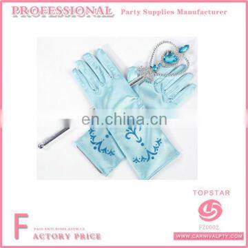 Frozen Elsa Dress Up Gloves and wand Costume Queen Gown