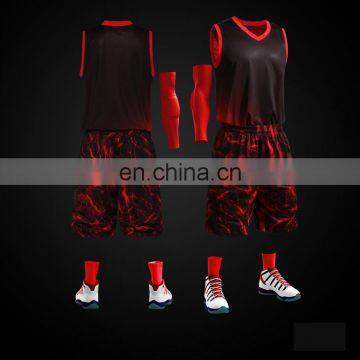 2016 Latest Design Men Sublimation Basketball Jersey Sets 100% Polyester photo-5