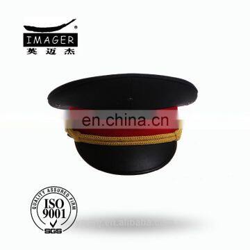 Delicated Customized Air Force Marshal Headwear with Gold Strap and Embroidery