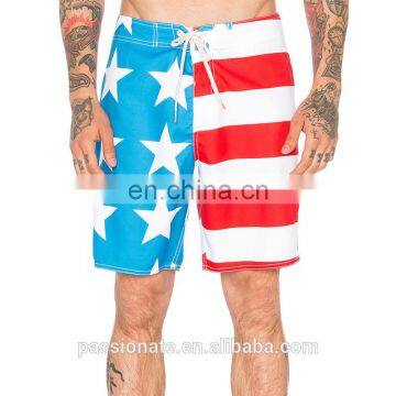 100% polyester landscape print boardshorts swim trunks