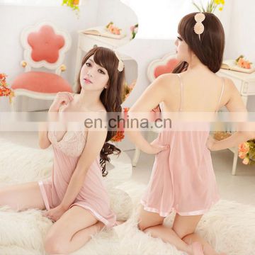 Alibaba Wholesale Full Silk Erotic Young Girls Hot Women Sexy Ladies Mature Pink Color Sexy Lingerie