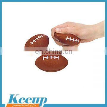 Mini Personalized keyring PU Football rugby shape stress ball giveaways 2016 hot sell