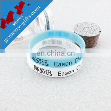 Guangzhou factory colorful printing silicon wrist band