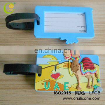 Factory Direct Sale Custom Eco-Friendly Pvc Baggage Tags Silicone Luggage Tag