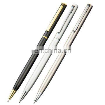 twist alumimum slim metal metallic color advertising hotel ballpoint cross pen with MB9708