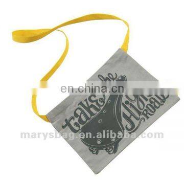 Dyed Canvas Bag with Press Stud