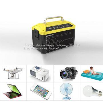 48000mAh Lithium Ion Battery Pack Portable Power Station With Inverter For Outdoor Camping Hiking Fishing