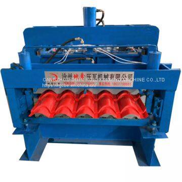 Aluminum Roofing Sheet Double Layer Metal Tile Making Machine