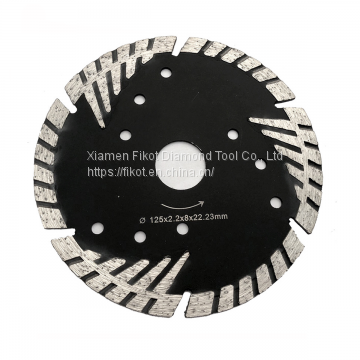 Tiger Segmented Turbo Sandstone Granite Cutting Blade Disc Black