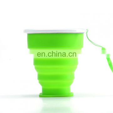 Folding cup portable silicone telescopic compression travel mouthwash cup folding water cup