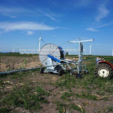 Agricultural Mobile Hose Reel Irrigation Sprinkler System Tractor Operated for Sale photo-4