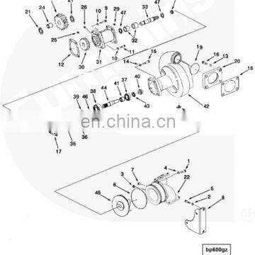 3647029 3635807 4372338 4376119 Cummins Engine QSK38 Water Pump photo-2