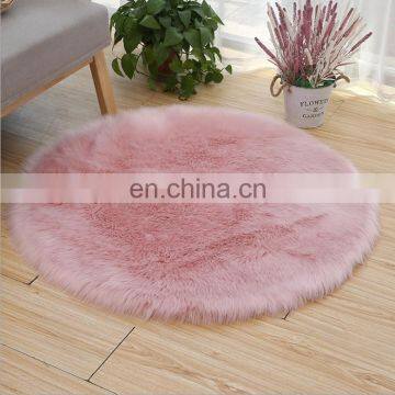 Hot Selling Long Hair Pile Acrylic Polyester Synthetic Sheepskin Carpets With Low Price photo-6