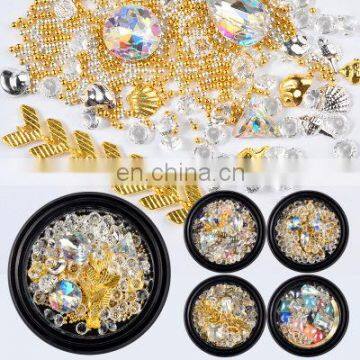 Hot Sales Nail Art design decoration AB clear nail crystal rhinestones for nails salon