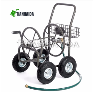 4-Wheel Garden Hose Reel Cart Trolley TC4719B