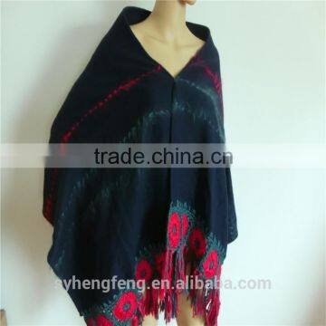 2015 National style women fleece shawl