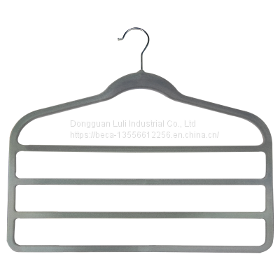 Various Styles Rose Gold Hook Flocking Hanger Non-Skid Velvet Hanger
