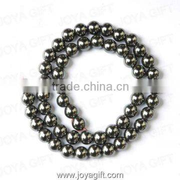 8MM Loose Hematite Round Beads 16"