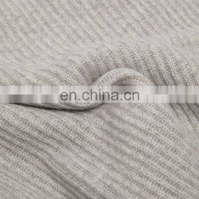 Designer Ribbed Knit Turtle Neck Cashmere Wool Knit Sweater for Women photo-5