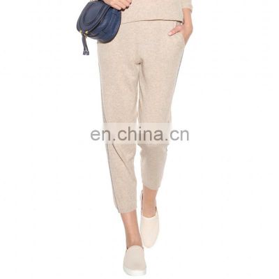 Ladies Casual Knitted 100% Cashmere Pants