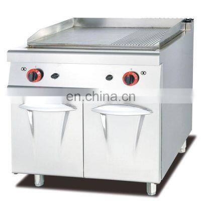 High Quality Commercial Gas Gas Stove Griddle with Cabinet
