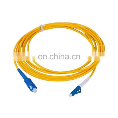 Fiber optic jumper cable 3meters 2.0mm SC-LC/UPC APC Simplex Single mode G652D hot selling single mode fiber optic patch cord