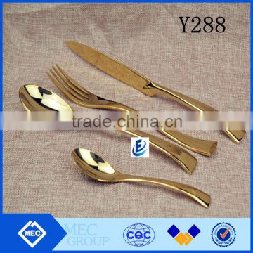 Gold Plated Stainless Steel Flatware