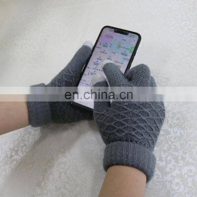 Christmas Promotions 10G Seamless Acrylic Touch Screen Gloves for Smart Phone