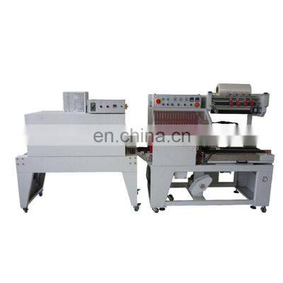 Semi-automatic note book box bottle shrink  wrapper wrapping machine