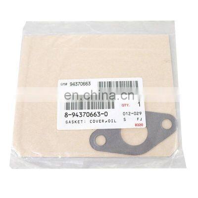 8-94370663-0 8943706630 Gasket Cover Oil Pump for 4bg1 Excavator Spare Parts