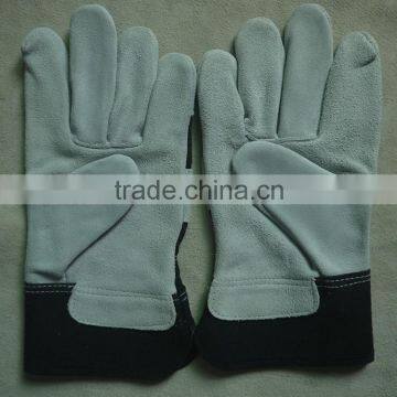 Best selling cow split leather working Gloves short mechanic workers gloves