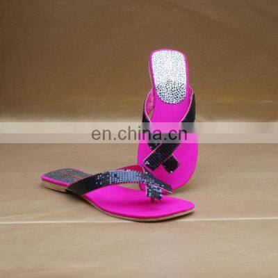 ladies flat high fashion cross strap women sandals shoes