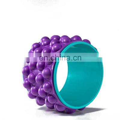 YOUMAY Back Massage Exercise Yoga Circle Ring 3d Bump Eva Eco Friendly Yoga Wheel Foam Roller