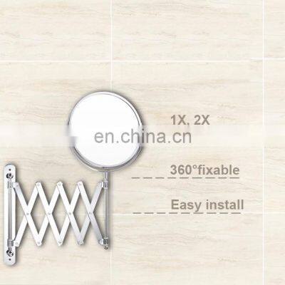 Magnifying 1x/2x Extension Flexible Extending Folding Bathroom Mirror photo-2