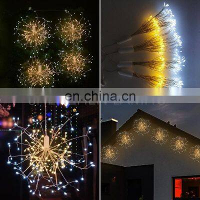 Flower Shape Led Hanging Starburst Lamp Christmas Party Wedding Holiday Decoration Lighting With Remote Control photo-3