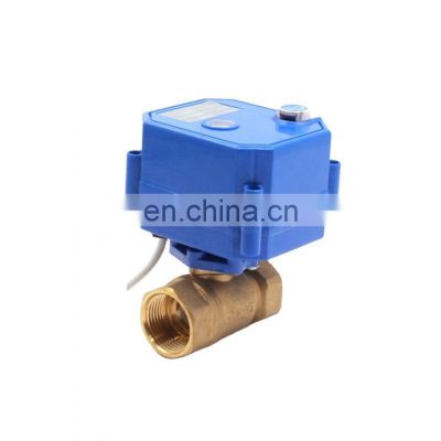 AC 220v 110v DC 24V 12V 5V 3V brass stainless steel water shut-off 2 way 3 way electric ball actuator valve