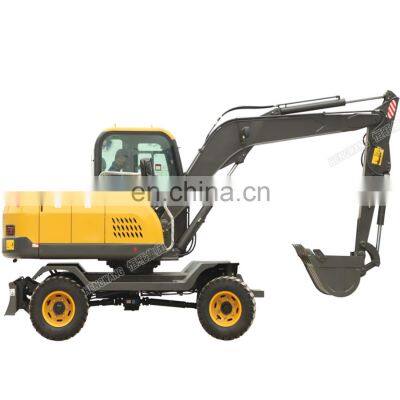 Cheaper 8 ton construction wheel excavator price