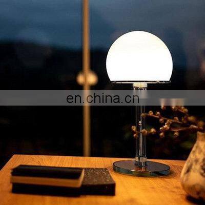 Nordic Medieval Simple Classic Living Room Sofa Modern Design Glass Ball Cover Desk Bedroom Table LED Lamp