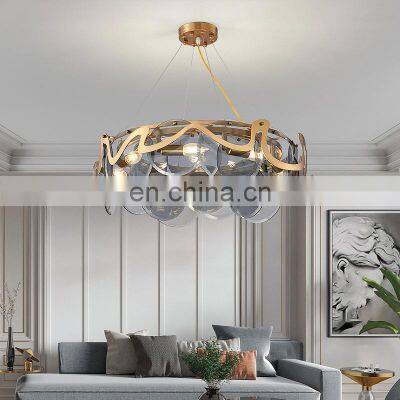 Modern Style LED Pendant Light Luxury Simple Creative Bedroom Dining Room Glass Chandelier For Indoor photo-3