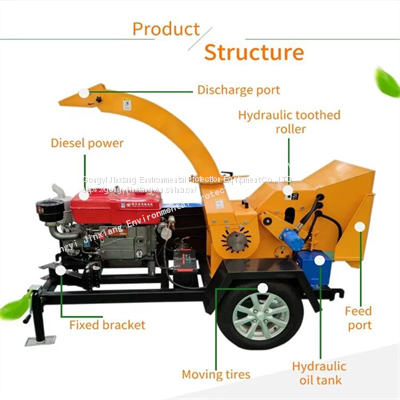 Wood Crushing Equipment, Tree Branch Shredder, Mobile Tree Branch Shredder, New Tree Branch Shredder for Landscaping photo-5