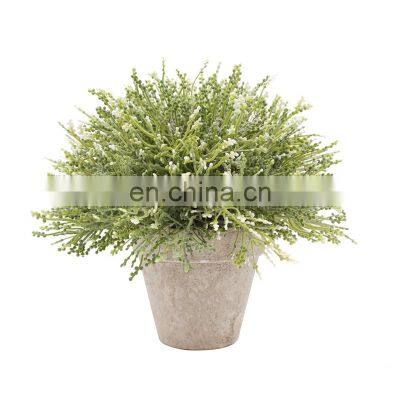 Amazon Hot Sold Artificial Plant Flower Pot Decorative Pots Wholesale Outdoor Artificial Potted Bonsai Plastic Plants
